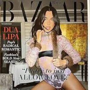 Harper's Bazaar USA Magazine September 2025 Dua Lipa Single Issue Pops Romantic